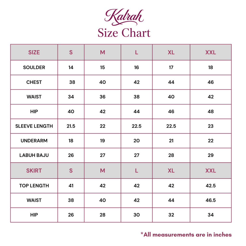 Kurung Shanghai Cotton Motif Flora