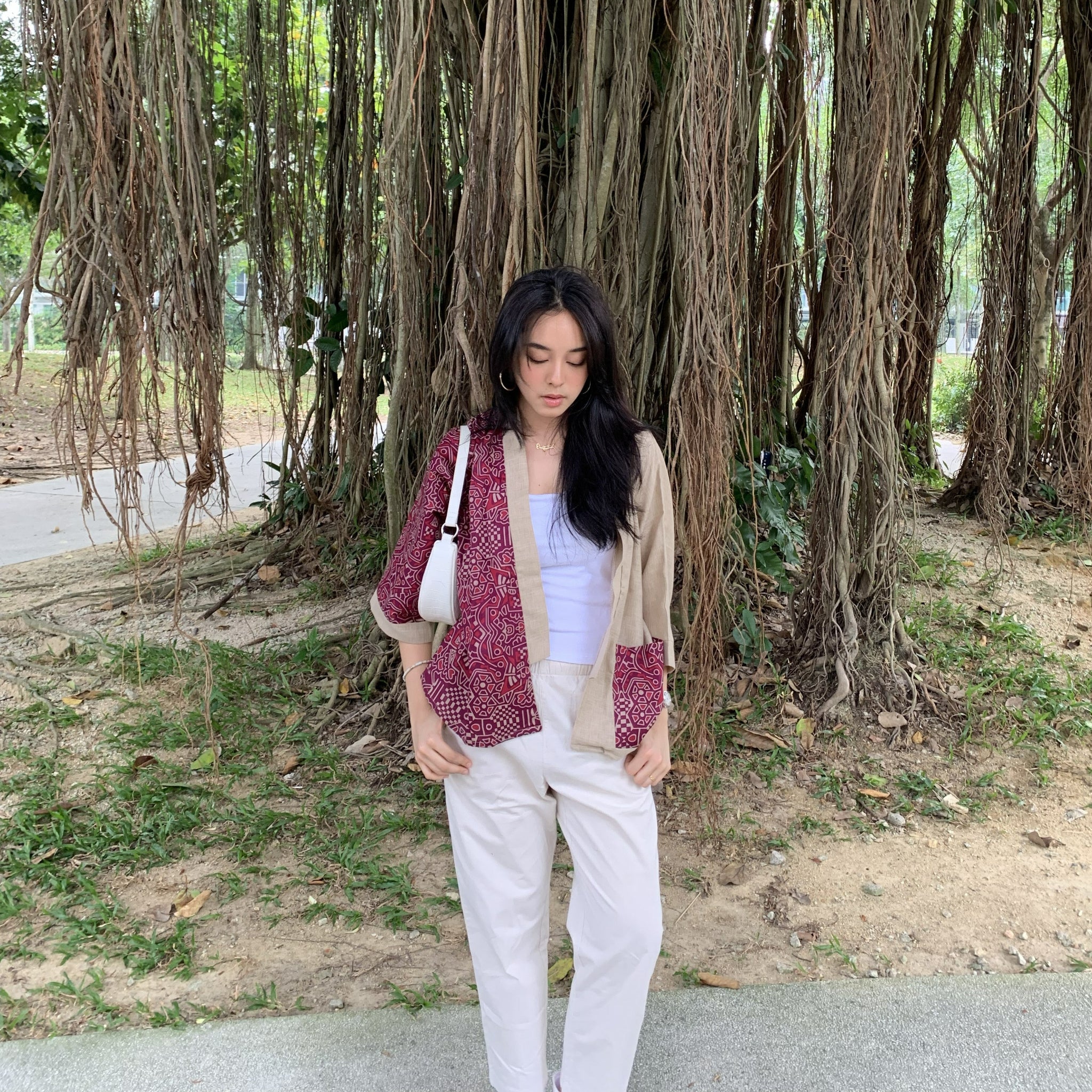 Linen Cardigan Batik