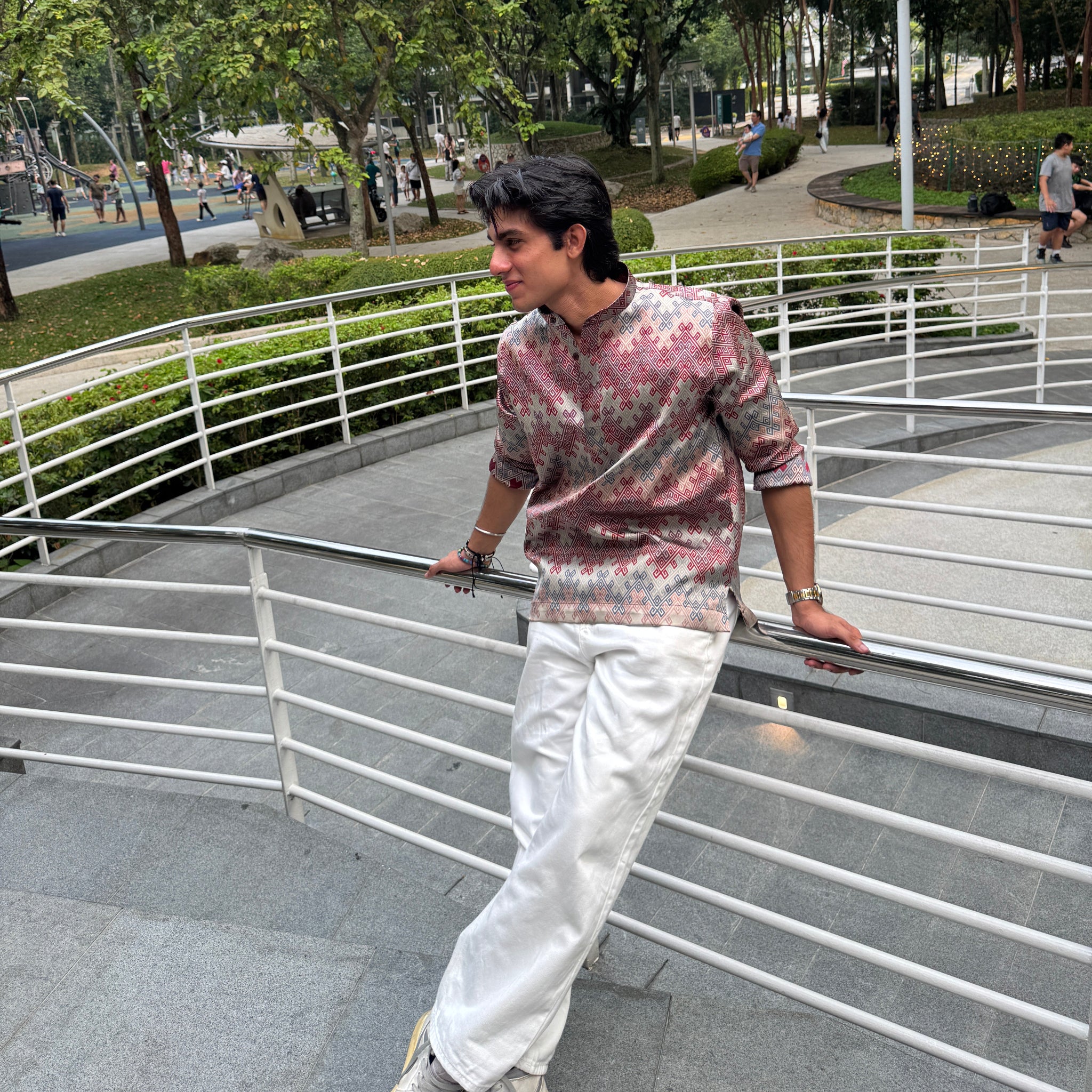 Ikat Jacquard Kurta