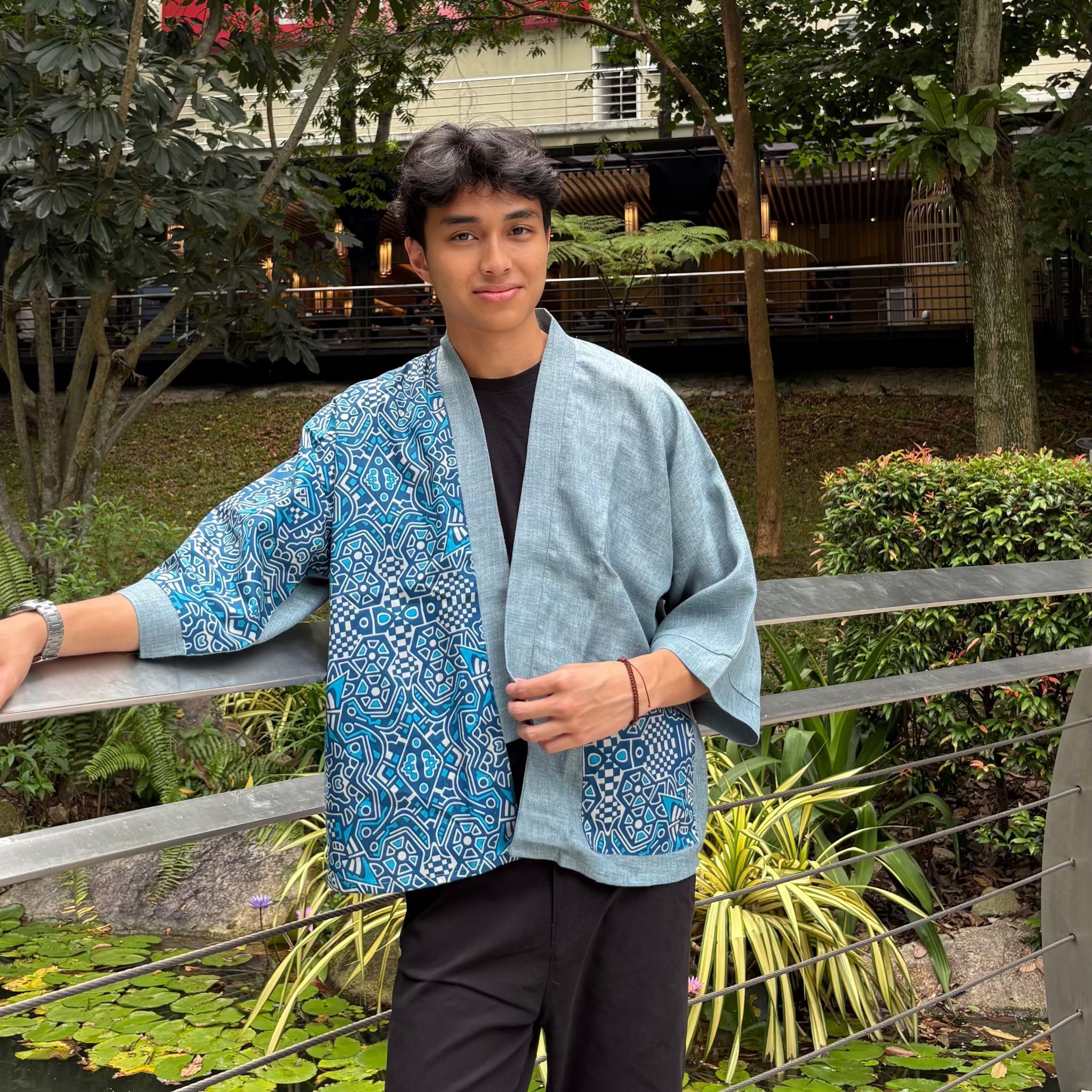 Linen Cardigan Batik