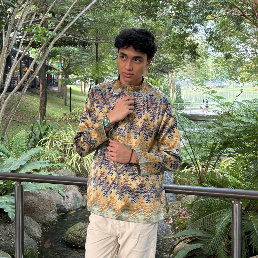 Ikat Jacquard Kurta