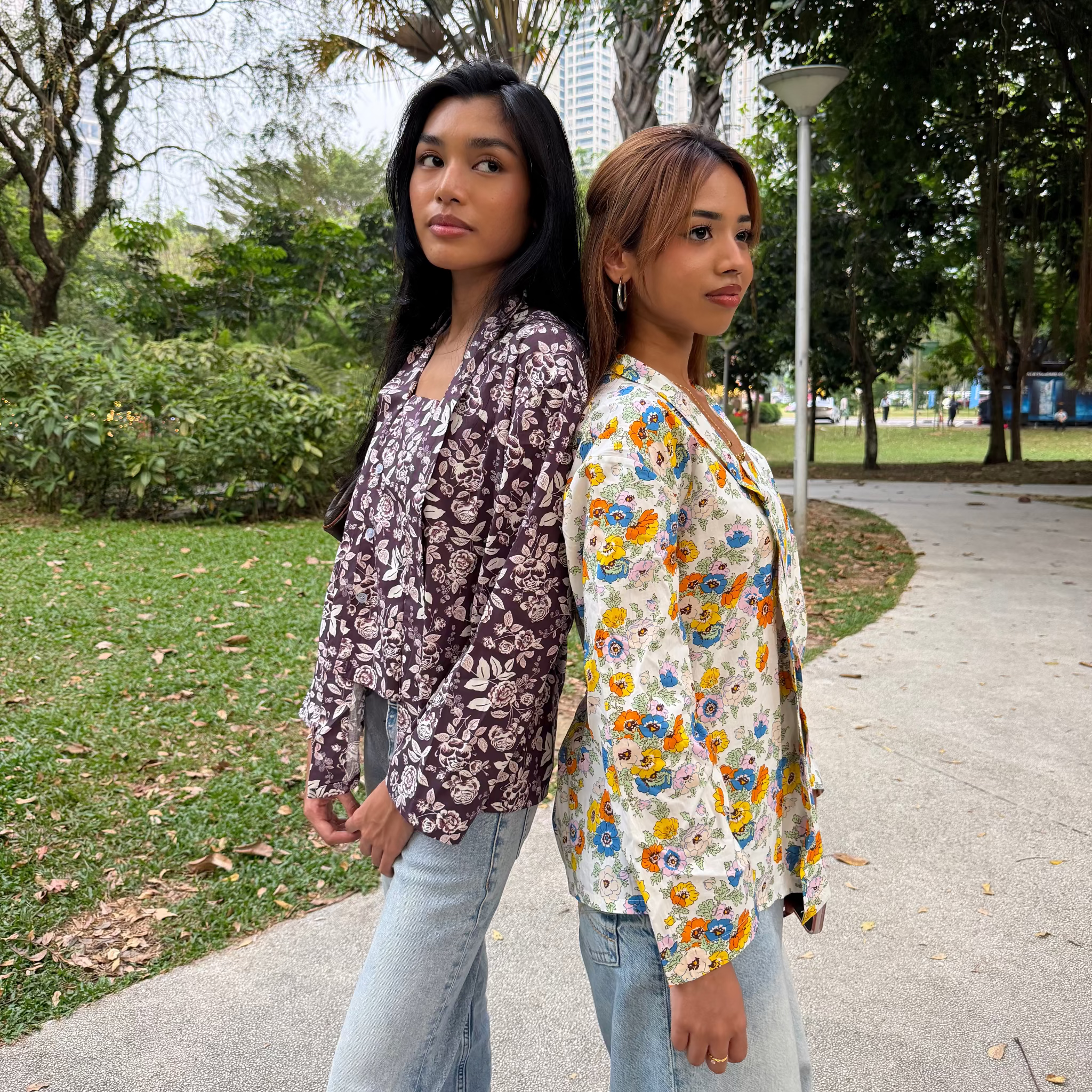 Classic floral Kutubaru Kebaya Top